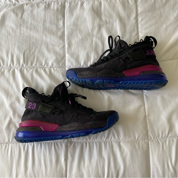 Nike Jordan Proto Max 720 Black Racer Blue Hyper Violet Sneakers - Picture 4 of 7
